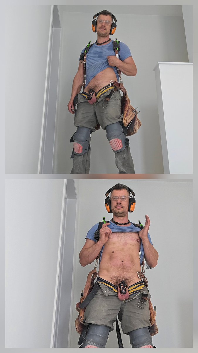 Day 4 of this #chastity challenge. Jobsite #cagecheck. 

#teamlocked #gaychastity