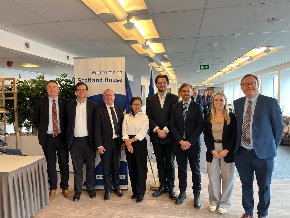 Timely discussions in Brussels today on the impact of the UK’s reset of relations with the EU, hosted by <a href="/ScotGovBrussels/">Scottish Government Brussels</a>, in cooperation with the Independent Commission on UK-EU Relations <a href="/mdbuckley/">Mike Buckley</a>, featuring expert insight from Prof <a href="/jundu_econ/">Jun Du</a> and <a href="/Aston_ACE/">AstonCentreForEurope</a> Dr. Ed Turner