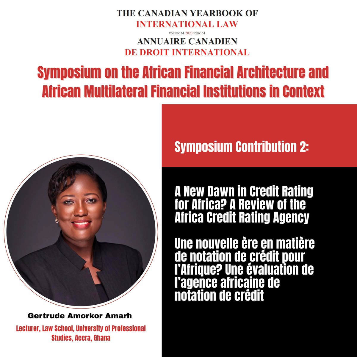 Olabisi D. Akinkugbe (@bisi_akins) on Twitter photo <a href="/CYIL_ACDI/">Canadian Yearbook of International Law</a> <a href="/OhioOmiunu/">Ohio Omiunu</a> <a href="/FlorenceShako/">Florence Shako</a> <a href="/afronomicslaw/">Afronomicslaw</a> <a href="/JasonBraganza1/">Jason Rosario Braganza</a> <a href="/dannybradlow/">Danny Bradlow</a> <a href="/JTGathii/">James Thuo Gathii</a> <a href="/chionesoSam/">SamanthaChionesoK</a> <a href="/AfricanUnionLaw/">African Union Law</a> <a href="/Sue_onyeka/">Suzzie Onyeka</a> <a href="/af_ieln/">AfIELN_SIEL</a> The second publication by <a href="/UPSALawSchool/">UPSA LAW SCHOOL</a>'s Gertrude Amorkor Amarh takes on the question of the #African #Credit #Rating #Agency.
A very important initiative of the African leaders aimed at redressing the unfairness in the current rating regime.../6
cambridge.org/core/journals/… <a href="/CYIL_ACDI/">Canadian Yearbook of International Law</a> <a href="/OhioOmiunu/">Ohio Omiunu</a> <a href="/FlorenceShako/">Florence Shako</a> <a href="/afronomicslaw/">Afronomicslaw</a> <a href="/JasonBraganza1/">Jason Rosario Braganza</a> <a href="/dannybradlow/">Danny Bradlow</a> <a href="/JTGathii/">James Thuo Gathii</a> <a href="/chionesoSam/">SamanthaChionesoK</a> <a href="/AfricanUnionLaw/">African Union Law</a> <a href="/Sue_onyeka/">Suzzie Onyeka</a> <a href="/af_ieln/">AfIELN_SIEL</a> The second publication by <a href="/UPSALawSchool/">UPSA LAW SCHOOL</a>'s Gertrude Amorkor Amarh takes on the question of the #African #Credit #Rating #Agency.
A very important initiative of the African leaders aimed at redressing the unfairness in the current rating regime.../6
cambridge.org/core/journals/…