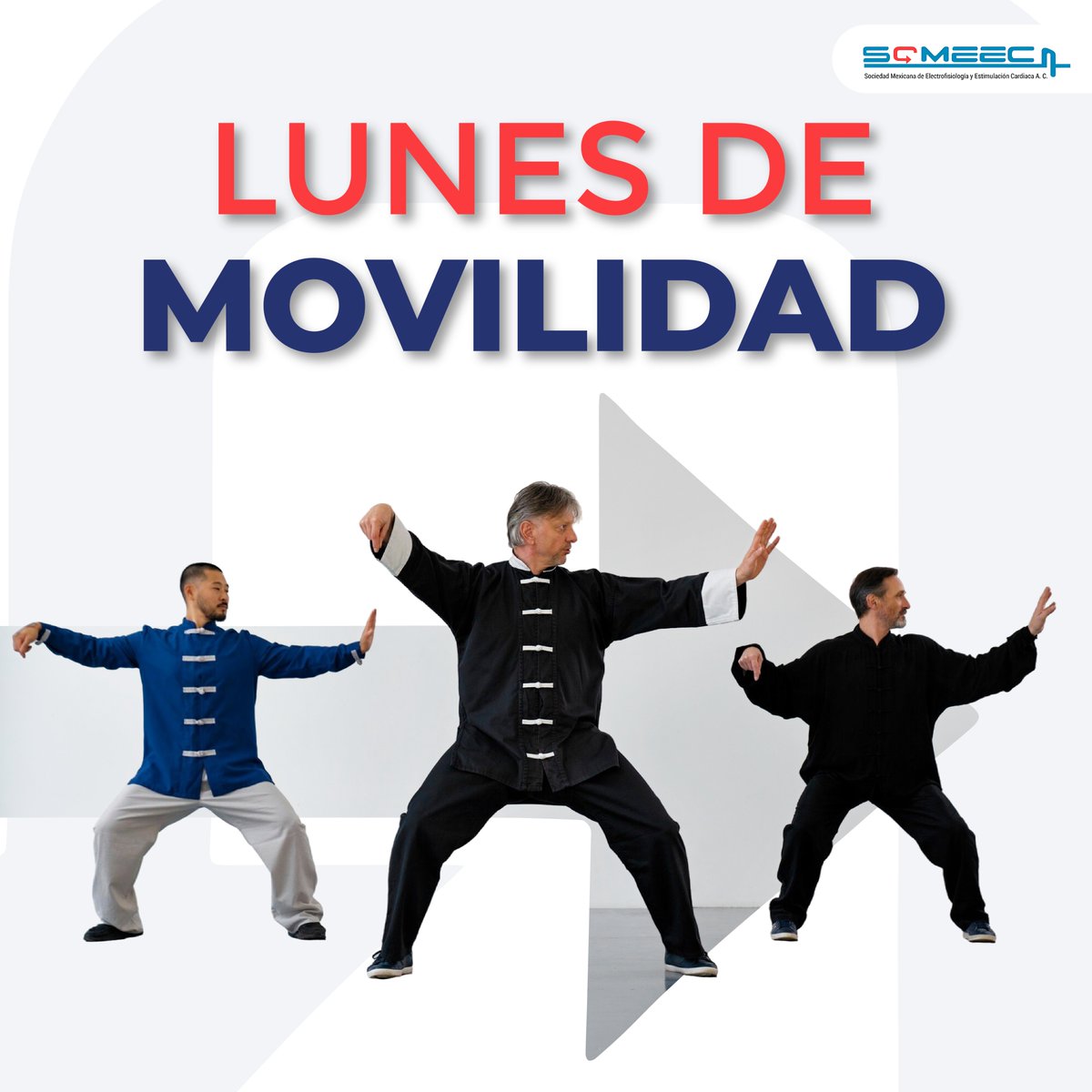 🧘‍♂️💙 LUNES DE MOVILIDAD: Equilibrio para el corazón 🫀✨
El TaiChi es una práctica suave que combina movimiento lento, respiración profunda y concentración. Ideal para personas de todas las edades, mejora la función cardiovascular y reduce el estrés. 🌬️🕊️
#LunesDeMovilidad