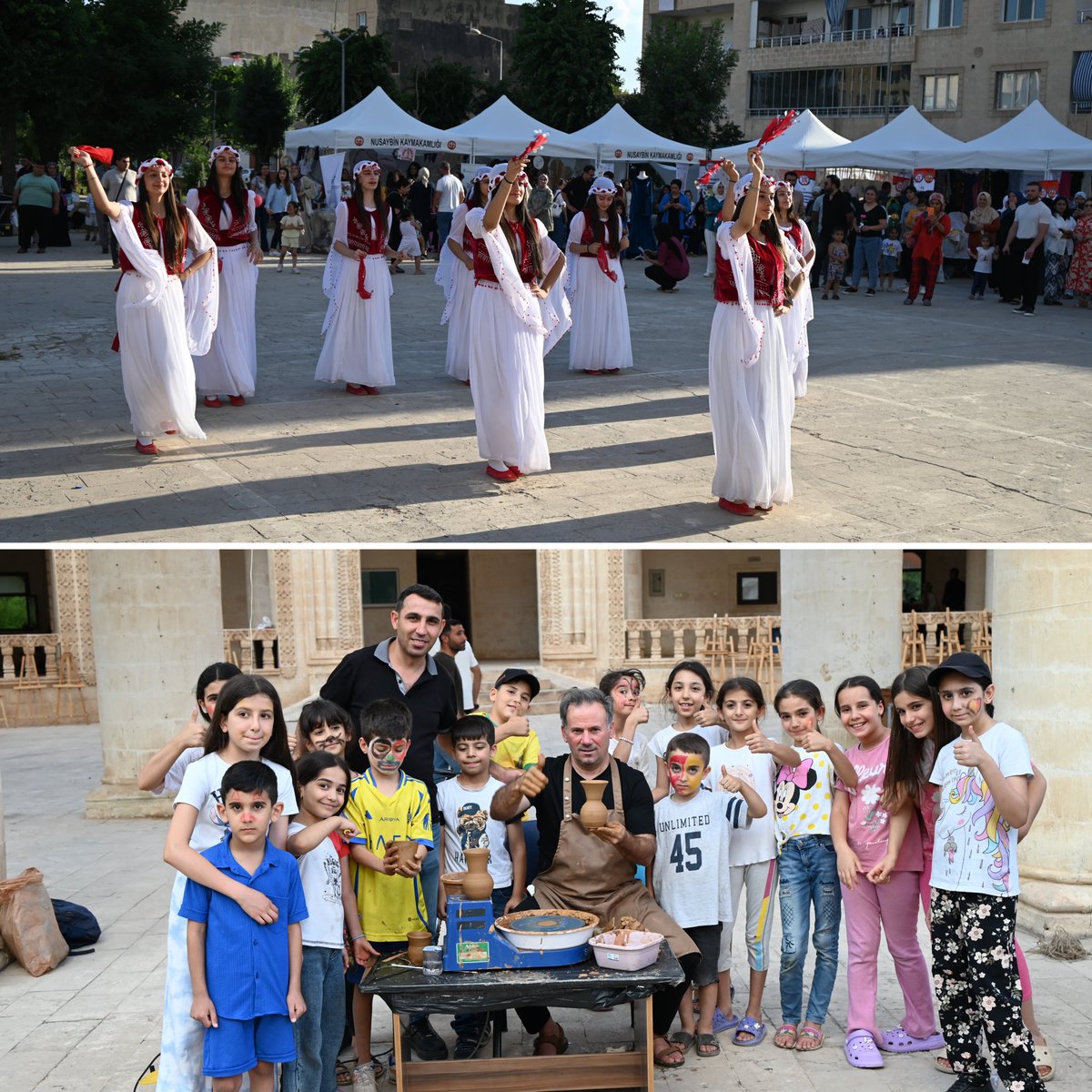Nsy_Kaymakamlik's tweet photo. 📍Nusaybin/El Emeği, Göz Nuru, "Yıl Sonu Sergisi"🪡👐🧵

Kaymakamımız Sayın Evren ÇAKIR'ın eşi Başak ÇAKIR Hanımefendi, İlçe Millî Eğitim Müdürümüzün eşi Elif Kevser ÇETİN, Halk Eğitimi Merkezi Müdürümüzün eşi Kevser BİLGİÇ, AK Parti Nusaybin İlçe Başkanının eşi Nebihe YILDIZOĞLU ve beraberindekilerle, "Hayat Boyu Öğrenme Haftası" kapsamında Halk Eğitimi Merkezi usta öğreticilerimiz ve kursiyerleri tarafından hazırlanan "Yıl Sonu Sergisi"nin açılış programına katıldı. 🧵🧶🪡

El emeği, göz nuru ürünlerin sergilendiği stantları gezen Başak ÇAKIR Hanımefendi, usta öğreticilerimizi ve kursiyerleri emeklerinden dolayı tebrik etti. 

📍Mitanni Kültür Merkezi

#HayatBoyuÖğrenme
#Nusaybin #Mardin
@TC_icisleri @AliYerlikaya 
@Mardin_Valiligi @tuncay_akkoyun