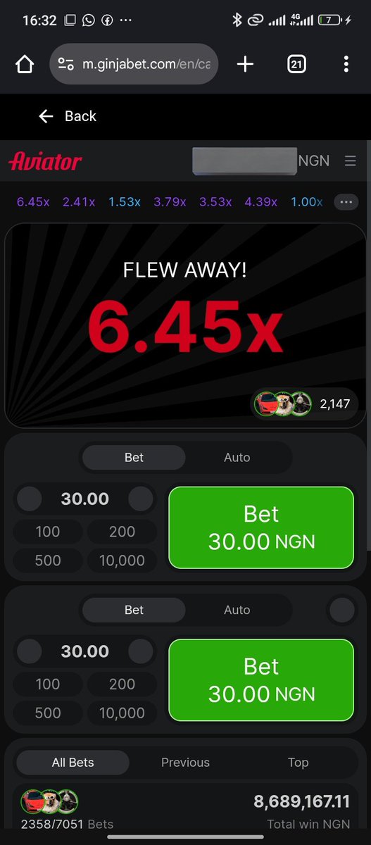Aviator on GinjaBet is pure adrenaline, blink and the plane don fly past 10x. quick hands win here 😂

If you sabi tap at the right time, you go chop better 🫵🏽