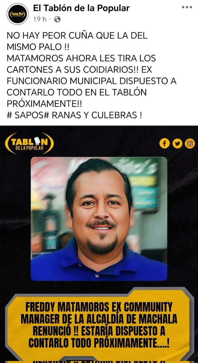 Se le fue la mirka al narco alcalde