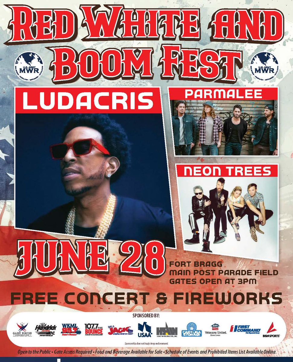 jsjbuilders's tweet image. Big fun is coming to Fort Bragg! The Red, White &amp;amp; BOOM Fest lights up the Main Post Parade Field on June 28, starting at 3 pm— and it’s FREE! With events like this, it’s easy to see why this area is such a fun place to call home! bragg.armymwr.com/calendar/event…

#JSJBuilders #FortBraggNC
