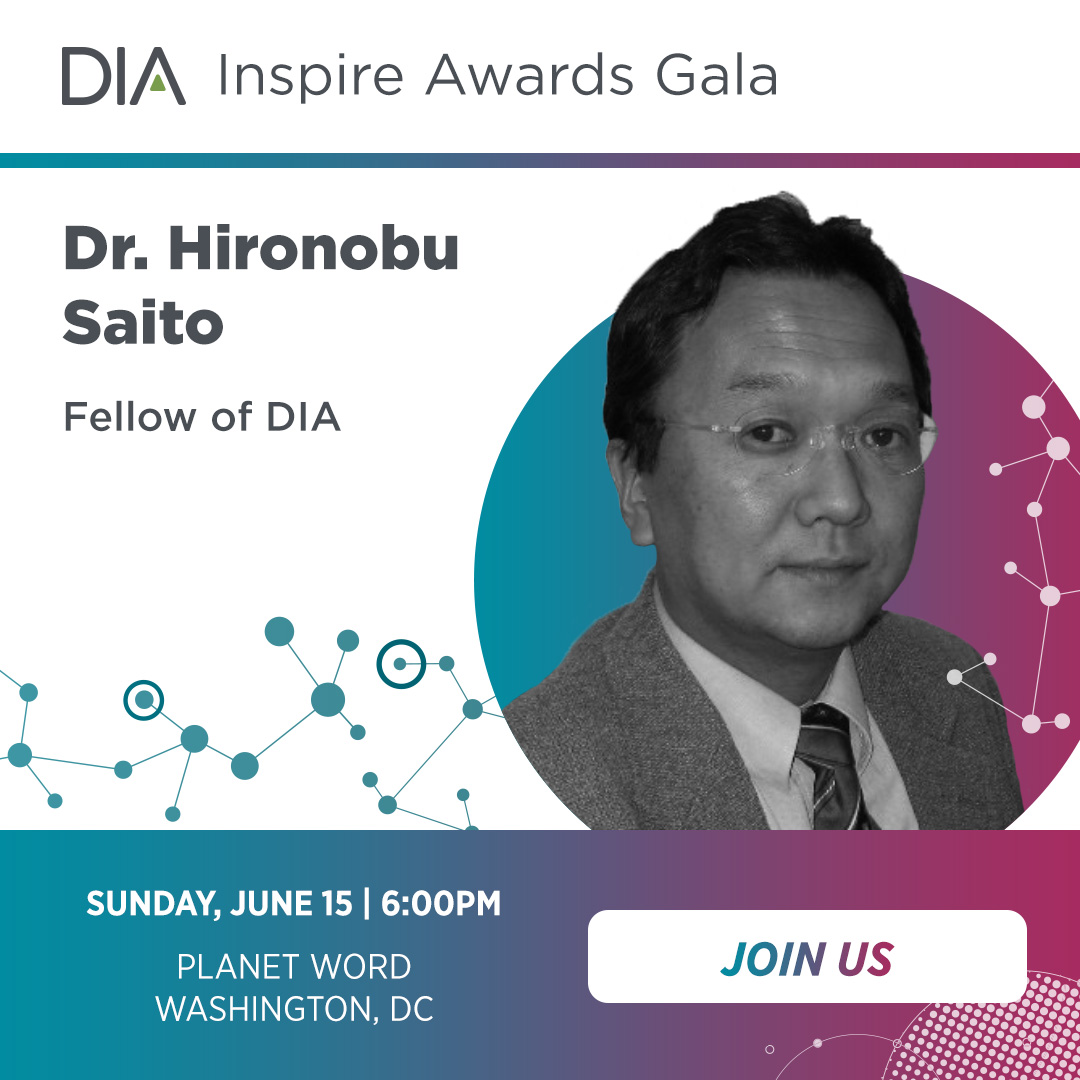 Honoring Dr. Hironobu Saito who will become a Fellow of DIA at #DIA2025!

Be there to celebrate him and other amazing colleagues.

Register now: ow.ly/MHC650W4bf5

#DIA2025 #FellowsofDIA #AsiaPacific #Healthcare