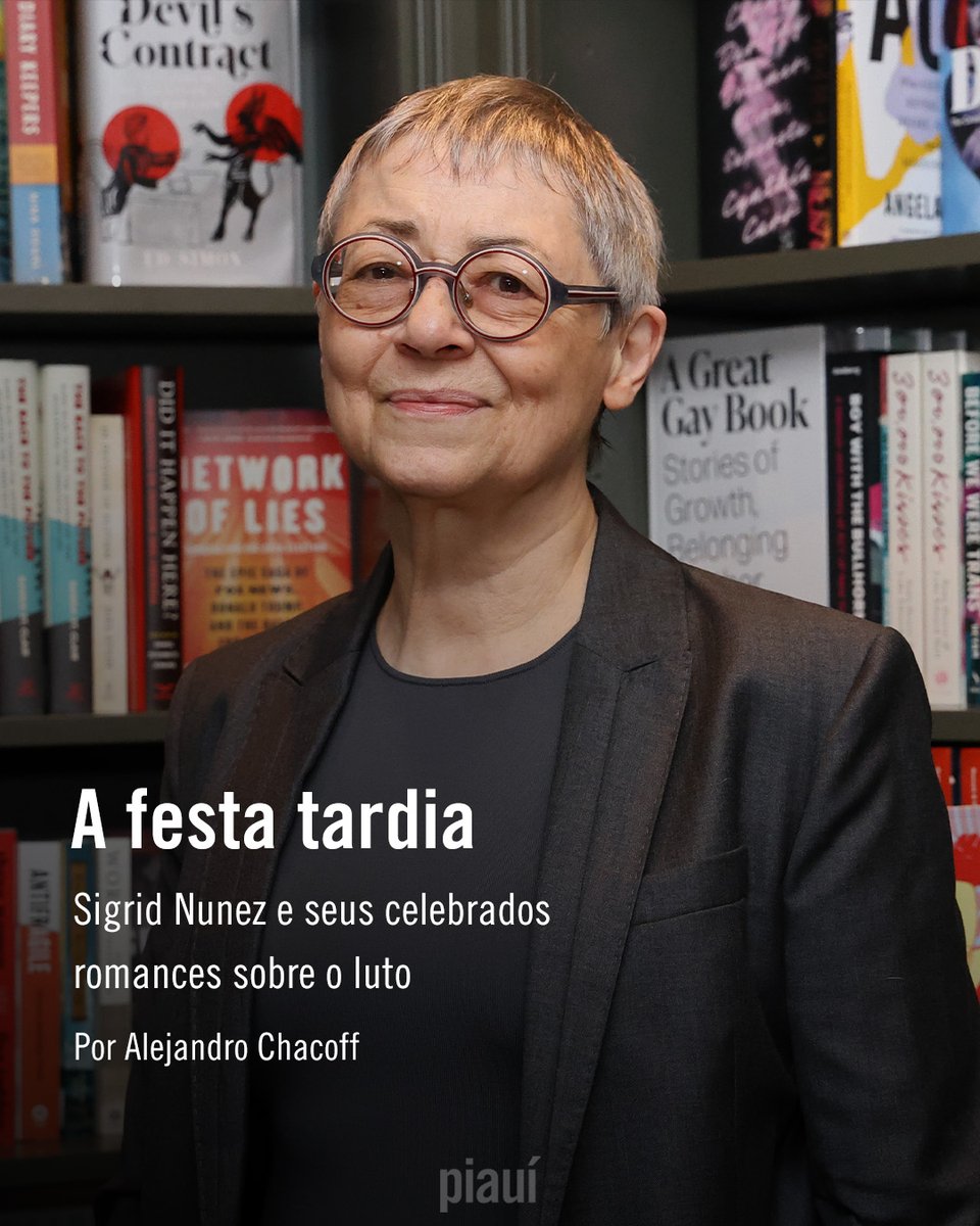 “Algumas pessoas me perguntam: por que você se sente tão atraída pela mortalidade?”, ela disse à piauí. “E eu costumo falar: acho que é mais uma questão de a mortalidade estar cada vez mais atraída por mim.” Leia: piaui.co/4jVvvaG