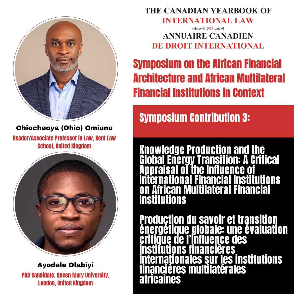 Olabisi D. Akinkugbe (@bisi_akins) on Twitter photo <a href="/CYIL_ACDI/">Canadian Yearbook of International Law</a> <a href="/OhioOmiunu/">Ohio Omiunu</a> <a href="/FlorenceShako/">Florence Shako</a> <a href="/afronomicslaw/">Afronomicslaw</a> <a href="/JasonBraganza1/">Jason Rosario Braganza</a> <a href="/dannybradlow/">Danny Bradlow</a> <a href="/JTGathii/">James Thuo Gathii</a> <a href="/chionesoSam/">SamanthaChionesoK</a> <a href="/AfricanUnionLaw/">African Union Law</a> <a href="/Sue_onyeka/">Suzzie Onyeka</a> <a href="/af_ieln/">AfIELN_SIEL</a> <a href="/UPSALawSchool/">UPSA LAW SCHOOL</a> The third publication by <a href="/OhioOmiunu/">Ohio Omiunu</a> and Ayodele Olabiyi delves into the question of knowledge production by #IFIs such as the World Bank & the diffusion/influence of same in African financial institutions. .../7
cambridge.org/core/journals/… <a href="/CYIL_ACDI/">Canadian Yearbook of International Law</a> <a href="/OhioOmiunu/">Ohio Omiunu</a> <a href="/FlorenceShako/">Florence Shako</a> <a href="/afronomicslaw/">Afronomicslaw</a> <a href="/JasonBraganza1/">Jason Rosario Braganza</a> <a href="/dannybradlow/">Danny Bradlow</a> <a href="/JTGathii/">James Thuo Gathii</a> <a href="/chionesoSam/">SamanthaChionesoK</a> <a href="/AfricanUnionLaw/">African Union Law</a> <a href="/Sue_onyeka/">Suzzie Onyeka</a> <a href="/af_ieln/">AfIELN_SIEL</a> <a href="/UPSALawSchool/">UPSA LAW SCHOOL</a> The third publication by <a href="/OhioOmiunu/">Ohio Omiunu</a> and Ayodele Olabiyi delves into the question of knowledge production by #IFIs such as the World Bank & the diffusion/influence of same in African financial institutions. .../7
cambridge.org/core/journals/…
