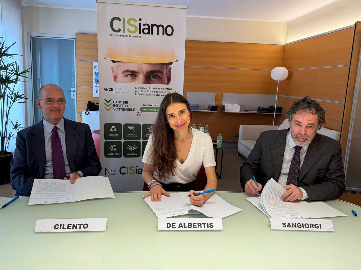 Assimpredil Ance (@ancemilano) on Twitter photo Il Collegio degli Ingegneri e Architetti di Milano aderisce a #CIS - Cantiere Impatto Sostenibile, confermando il proprio impegno verso un’edilizia che guarda al futuro: più consapevole, sostenibile e attenta alla qualità del costruito e dell’ambiente.
<a href="/CIAM1563/">CIAM CORSI</a> Il Collegio degli Ingegneri e Architetti di Milano aderisce a #CIS - Cantiere Impatto Sostenibile, confermando il proprio impegno verso un’edilizia che guarda al futuro: più consapevole, sostenibile e attenta alla qualità del costruito e dell’ambiente.
<a href="/CIAM1563/">CIAM CORSI</a>