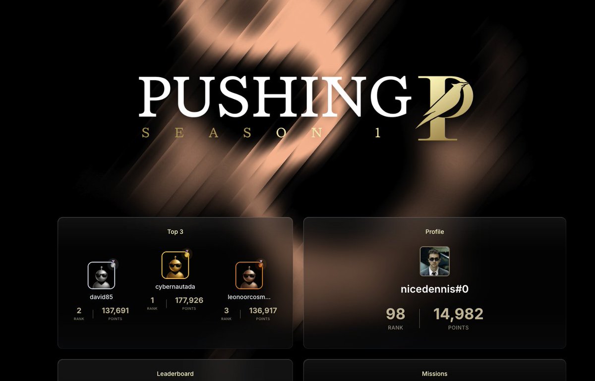 Many people don't know that there is another lucrative leaderboard besides the Injective one. 👀

Better be quick and sign-up below 👇 $P