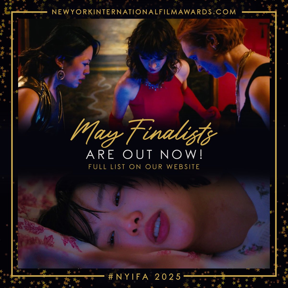 🗽 Congratulations to all the Amazing #NYIFA #Finalists of the May Edition! Full list on our website: newyorkinternationalfilmawards.com
.
.
If you are a Finalist, be sure to check the email address you entered on FilmFreeway and/or your spam folder.