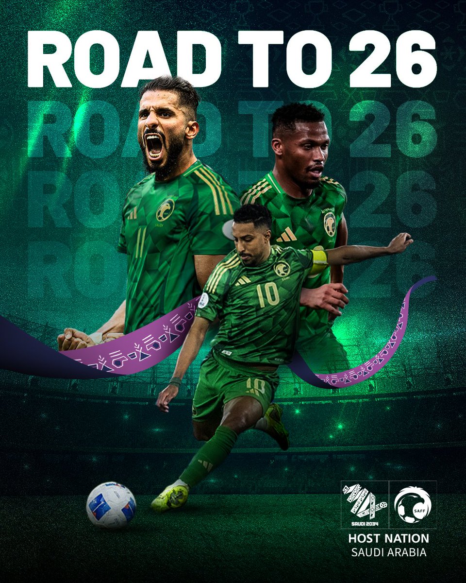 Saudi2034AR's tweet image. 🇧🇭 🆚 🇸🇦
في القمة المنتظرة؛ الأخضر @SaudiNT يستعد لمواجهة البحرين ليستكمل #الطريق_إلى_كأس_العالم2026 💚
#معاك_يالأخضر
#السعودية_البحرين