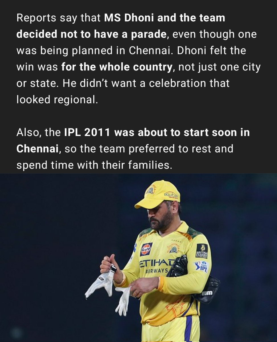 The reason why he is the best!!

Our Man <a href="/msdhoni/">Mahendra Singh Dhoni</a> 💛