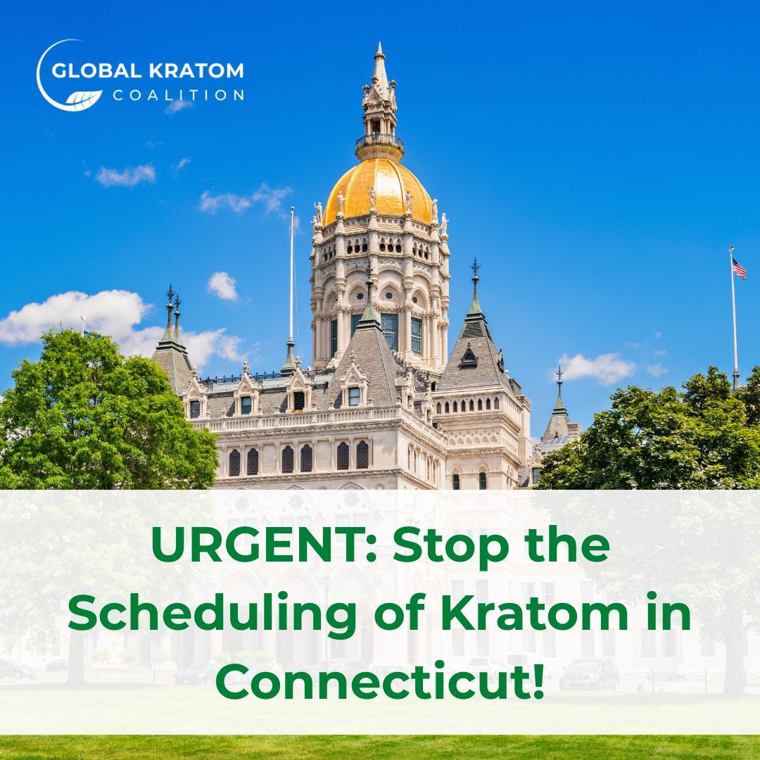 What HB 6855 Would Do to Kratom:
-Classifies all types of kratom as a controlled substance
-Could make it a Schedule 1 drug
-Create regulatory implications

Contact Governor Lamont and urge him to oppose HB 6855!
Phone: 860-566-4840 (press 1)
Email: buff.ly/He1xEF6