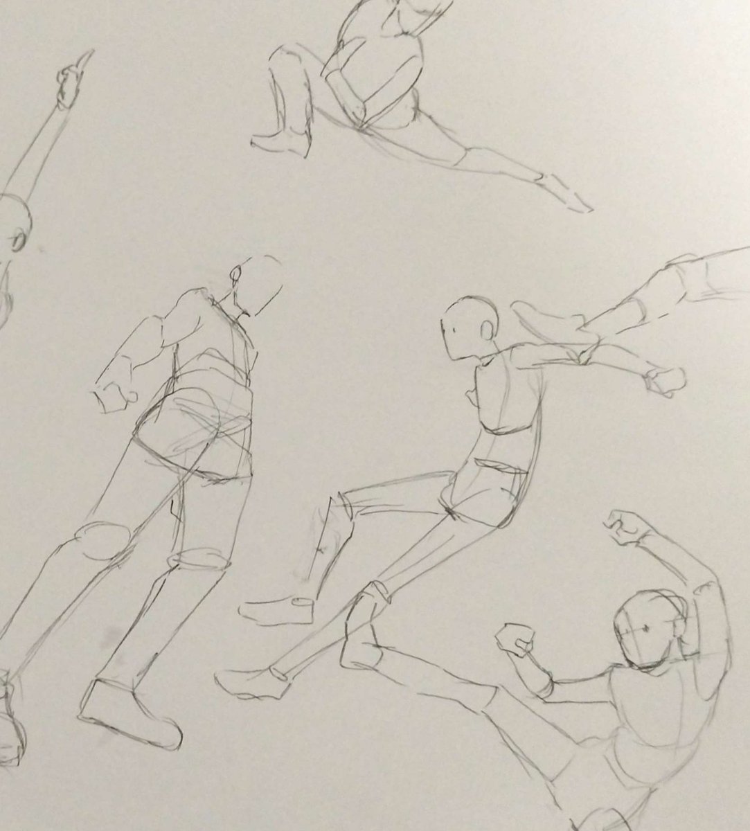 raisehakinoko's tweet image. 今までの脳死落書きの中で記号的にポーズを描くクセが付いちゃってて、だから自分は説得力のあるポーズが描けないのかなって思った
素体でそこに“存在させる事ができる”描画力を磨かなきゃなんだけど、素体なんてさぁ、あんま描いたこと無ぇからさぁ…もうそこから難しいんだよなぁ…