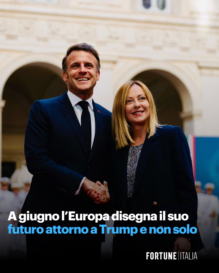A giugno l’UE disegna il suo futuro davanti ai dazi di Trump, confrontandosi su autonomia e sovranità. Meloni e Macron rilanciano l’idea di un'Europa forte, da capire quale sarà il ruolo degli Usa.

Scopri l’editoriale del direttore <a href="/AnnalisaChirico/">Annalisa Chirico</a> 👇

fortuneita.com/2025/06/04/a-g…