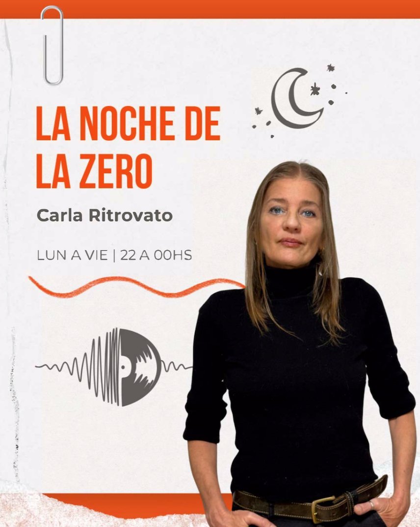Radio Zero (@radiozero_arg) on Twitter photo Ya comienza #LaNocheDeLaZero con la conducción de <a href="/CarlangasOK/">Carla Ritrovato 💚🧡</a>
🌎 radiozero.fm | 📲 #AppZERO | 📻 #Mendoza: 91.1
📻#MDQ: 98.9 | 📻#Pinamar: 107.5 Ya comienza #LaNocheDeLaZero con la conducción de <a href="/CarlangasOK/">Carla Ritrovato 💚🧡</a>
🌎 radiozero.fm | 📲 #AppZERO | 📻 #Mendoza: 91.1
📻#MDQ: 98.9 | 📻#Pinamar: 107.5