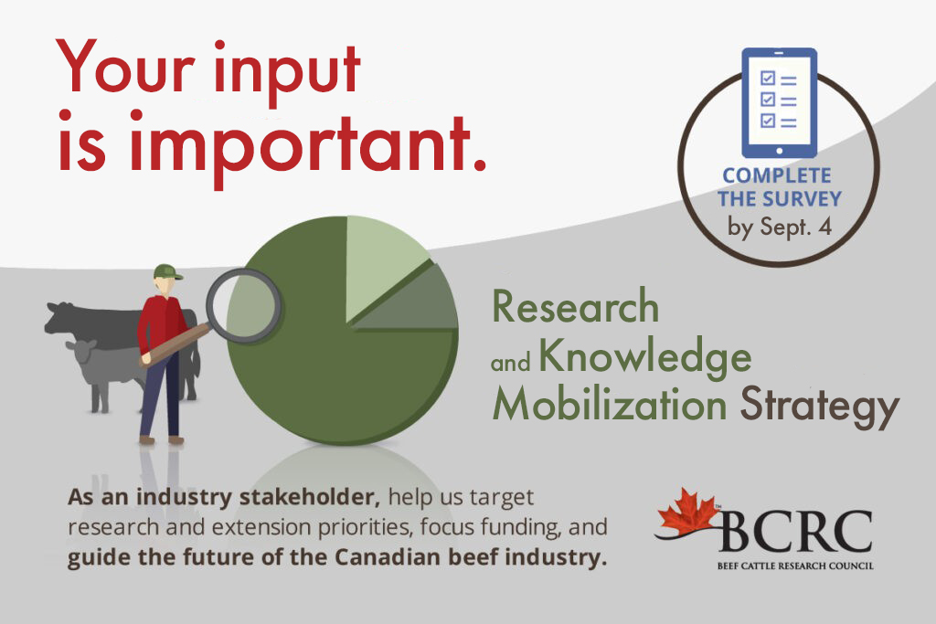 Have 15 minutes to make an impact on the future of beef research? The BCRC is interested in your perspective. Complete our survey by Sept. 4 to help target research and extension priorities, focus funding and guide the future of the Canadian beef industry.
beefresearch.ca/blog/make-an-i…