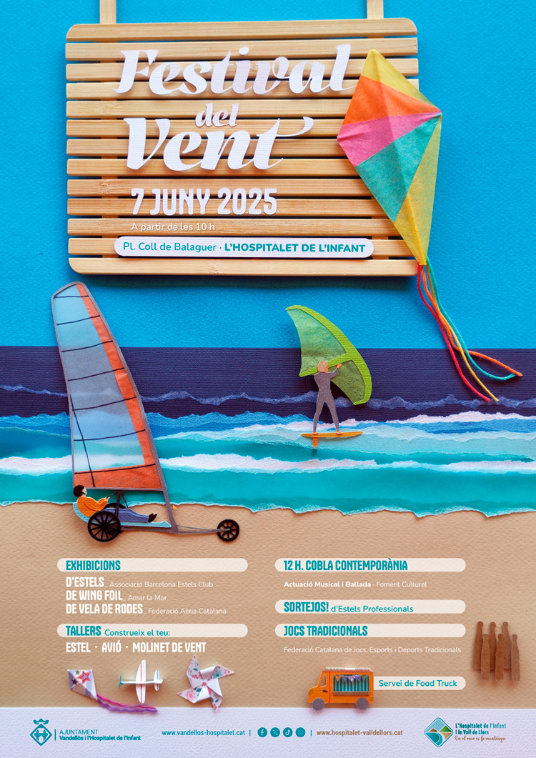 socpetit.cat/festival-del-v…
Aquest dissabte, estels gegants, tallers i animació us esperen al Festival del Vent a l’Hospitalet de l’Infant! 🎏☀️
#FestivalDelVent #BaixCamp #LHospitaletDeLInfant #PlansAmbNens #Socpetit #FestaFamiliar