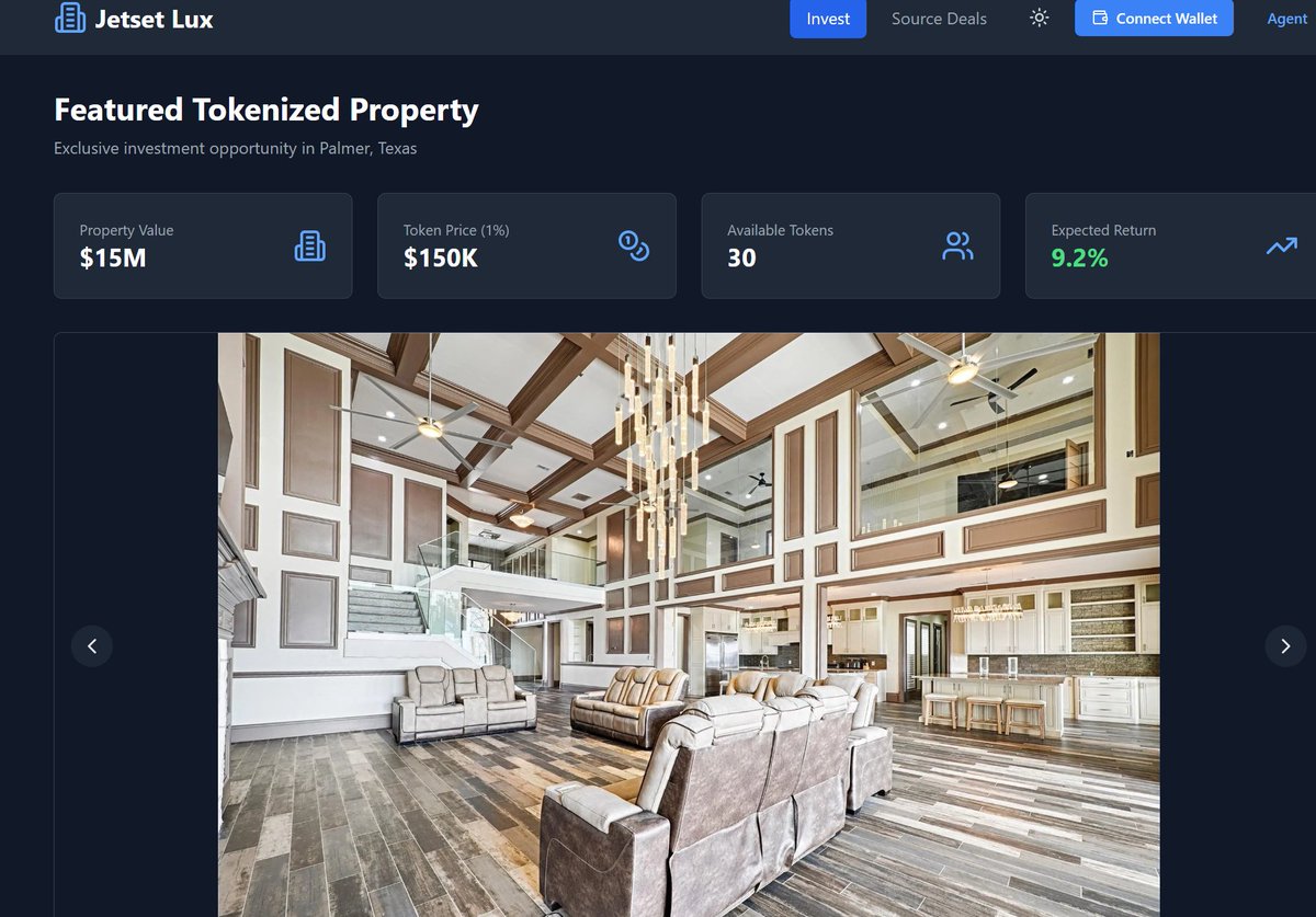 Maveapproach's tweet image. I&apos;m currently tokenizing one of the biggest homes in Texas. 

32,000+ sqft, indoor pool, outdoor pool, movie theatre, bowling alley, and a full basketball court. 

Guess what I&apos;m tokenizing next? 
@JetSetToken