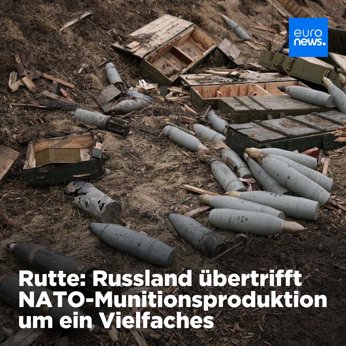 Laut NATO-Generalsekretär entwickelt Russland ein Vielfaches der Munition der NATO-Länder und könnte die NATO innerhalb von 3-5 Jahren angreifen, so NATO-Generalsekretär Rutte.
➡️ l.euronews.com/ots