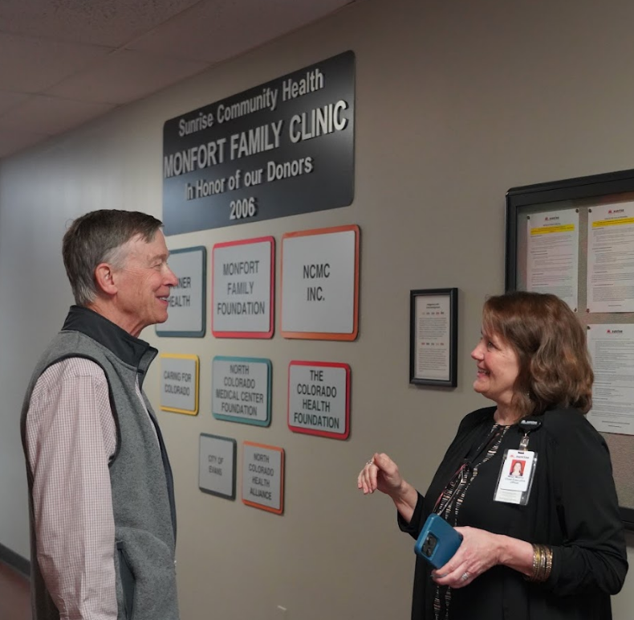 Sunrise Community Health (@sunrisecommhlth) on Twitter photo We were honored to host <a href="/SenatorHick/">Senator John Hickenlooper</a> at our Monfort Family Clinic last week! He joined us and key community partners for a walking tour and important conversations about Medicaid and the future of community health in Colorado. #ValueCHCs We were honored to host <a href="/SenatorHick/">Senator John Hickenlooper</a> at our Monfort Family Clinic last week! He joined us and key community partners for a walking tour and important conversations about Medicaid and the future of community health in Colorado. #ValueCHCs