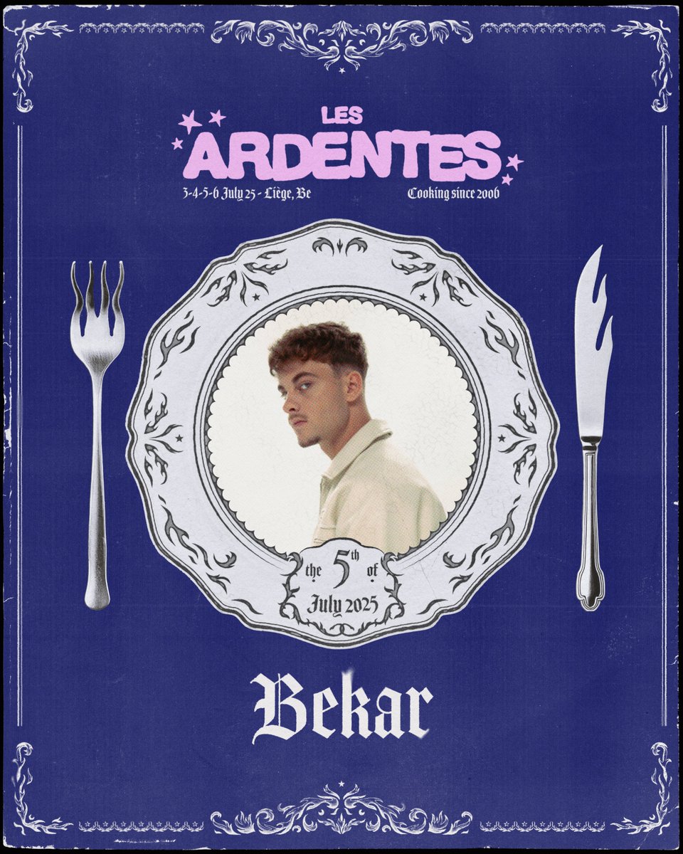 DESSERT DU JOUR : BEKAR.

Rendez-vous le 5 juillet.

SAMEDI 5 JUILLET : YOUNG THUG, LIL TECCA, TRIPPIE REDD, GIMS, NINHO &amp; NISKA et beaucoup d’autres !! 🤯

Tickets sur lesardentes.be