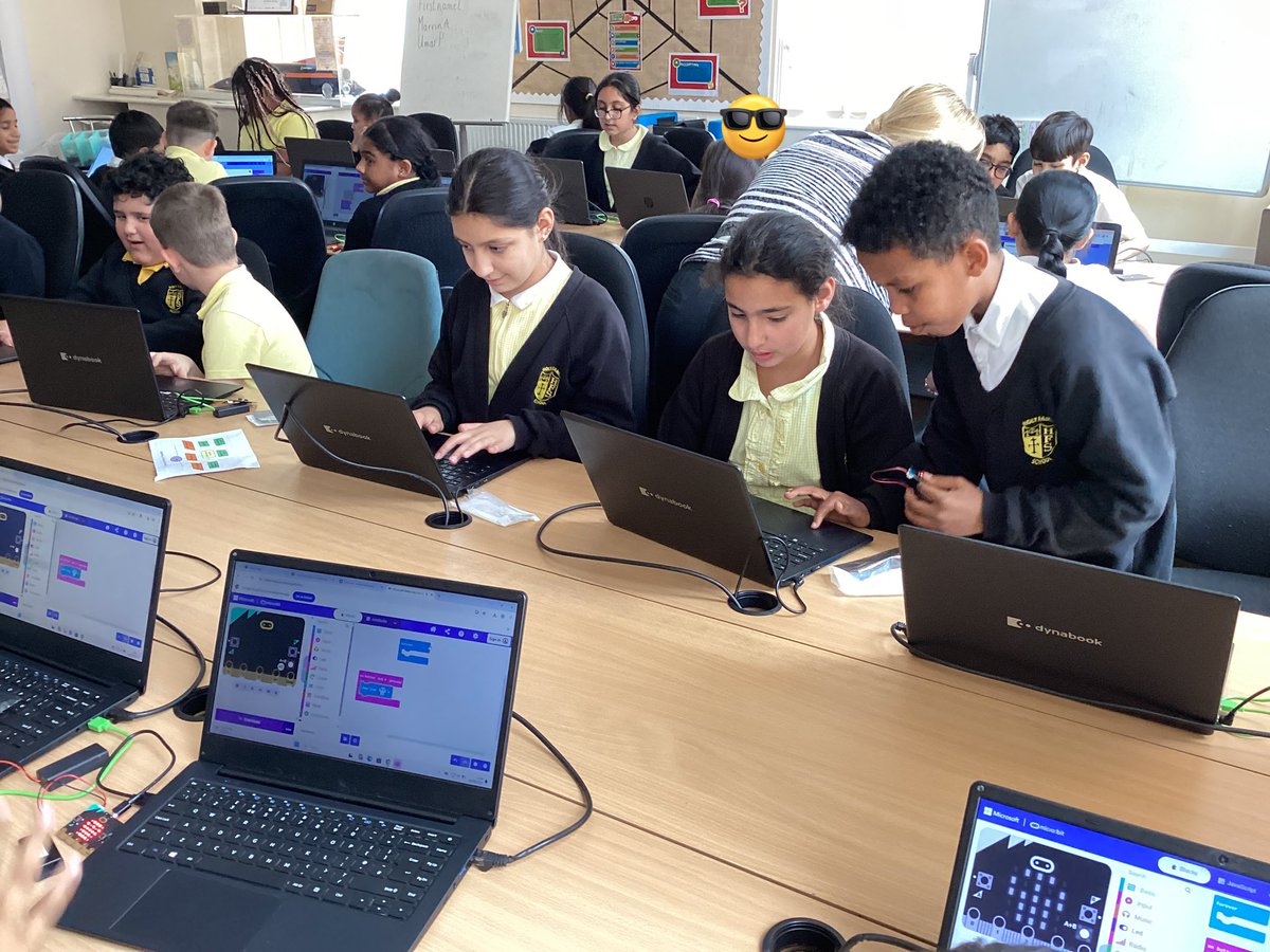 year_holy's tweet image. Year 5 have been learning to use micro:bits with Ms Fitzgerald! As part of the EcoCode project, they&apos;re exploring sustainable computing and climate action through fun, hands-on coding activities. 🌍💻 #EcoCode #SustainableTech #Year5Coding #Computinghfb10