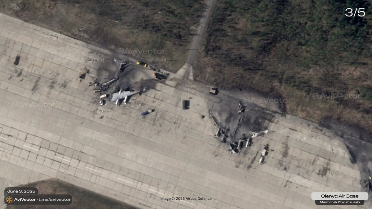 Red_Hanrahan's tweet photo. Vatniks be like: "A couple of bombers suffered light damage, but will be flying again soon!"
#UkraineRussiaWar #Drone_Attack #droneattacks #Ukraine️ https://t.co/sifgeU3xow