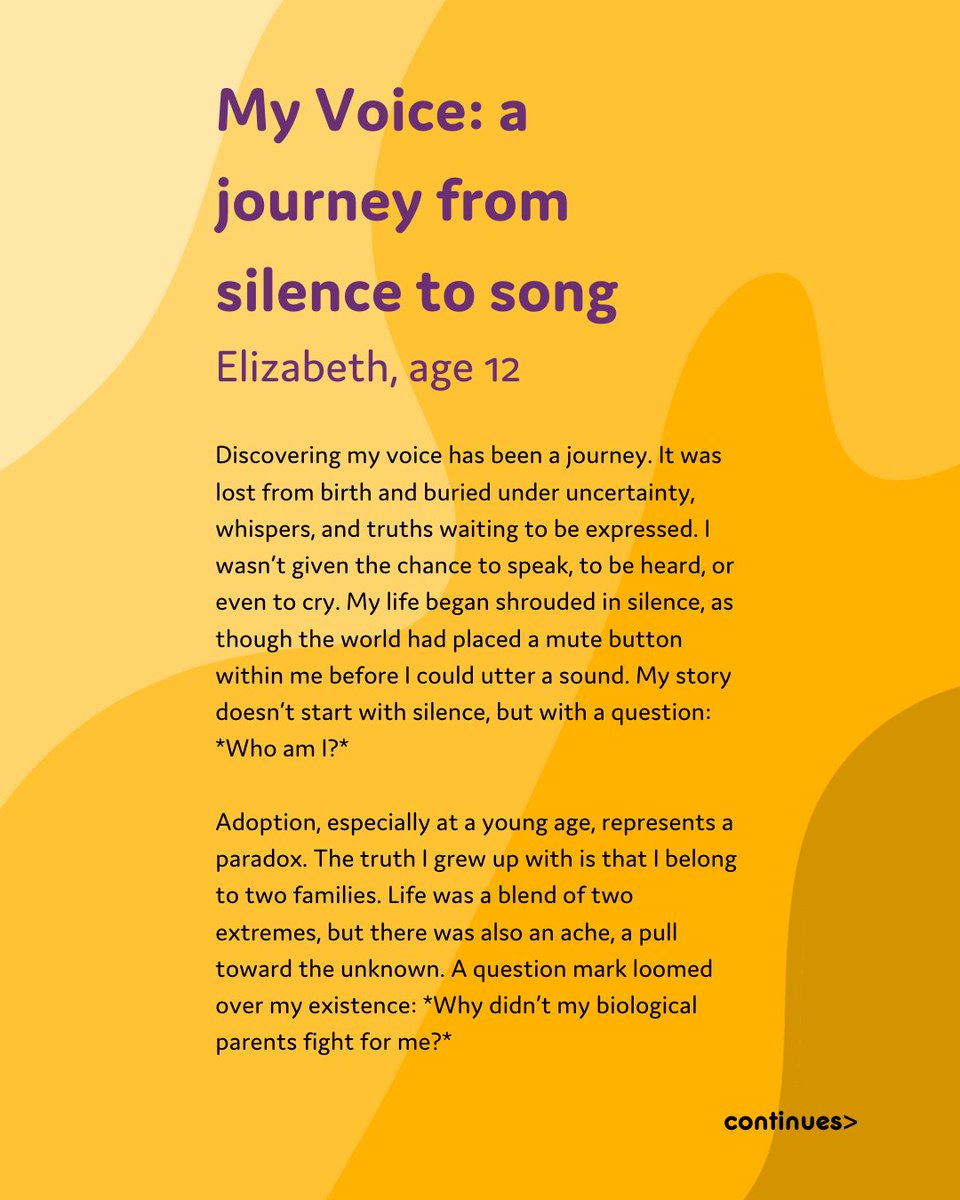 CoramVoice's tweet photo. All this week we'll be highlighting some of the winners of #Voices25. Today the winner of the lower secondary category, Elizabeth. Swipe to read the whole brilliant piece and for the judges comments! https://t.co/2Xq8kP17Lg