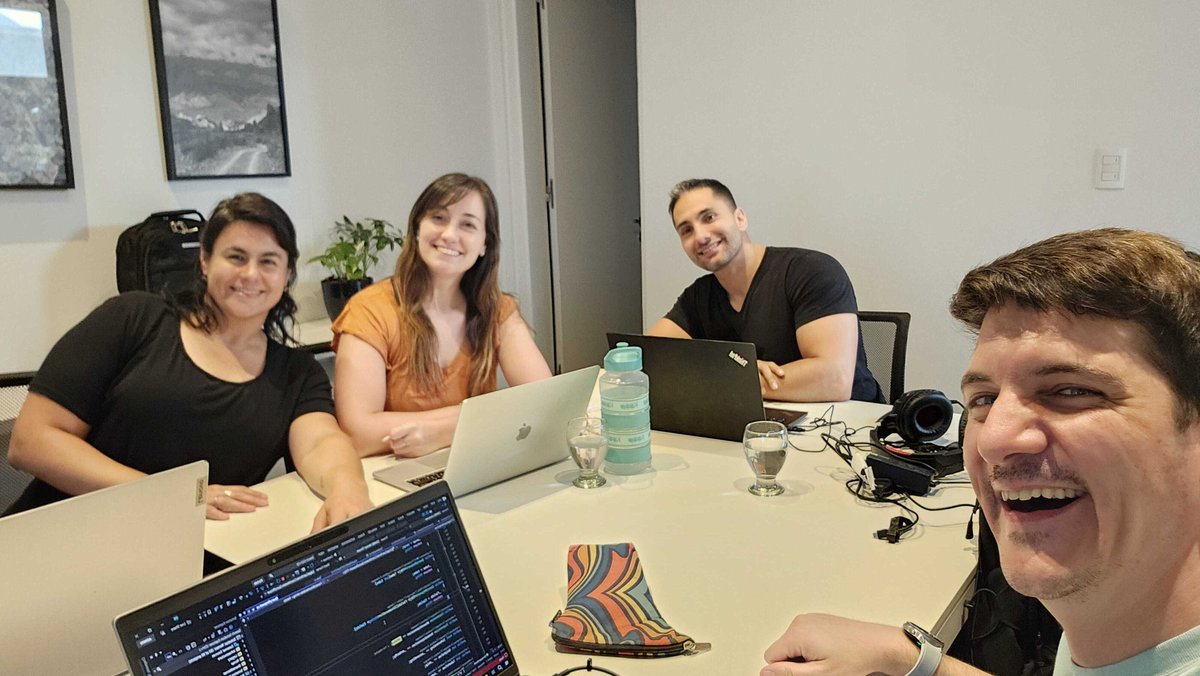 binagora's tweet photo. At #Binagora, remote-first is in our DNA—long before it was cool. 💻💙
Here’s our amazing team in Mendoza 🇦🇷, co-working, bonding & enjoying after hours.
Working with friends? That’s the real privilege. 🙌
#Binagorians #TeamCulture #RemoteFirst https://t.co/RsbS7YxcZX
