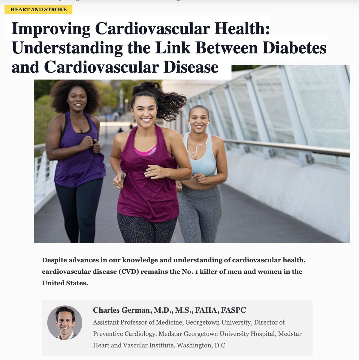 ASPC (@aspcardio) on Twitter photo New from #ASPC Board Member <a href="/DrGermanMD/">Charles German</a>: “Improving #Cardiovascular #Health: Understanding the Link Between #Diabetes and #CVD”
Discover how improved diabetes care is crucial in reducing cardiovascular risk.
futureofpersonalhealth.com/heart-and-stro… New from #ASPC Board Member <a href="/DrGermanMD/">Charles German</a>: “Improving #Cardiovascular #Health: Understanding the Link Between #Diabetes and #CVD”
Discover how improved diabetes care is crucial in reducing cardiovascular risk.
futureofpersonalhealth.com/heart-and-stro…