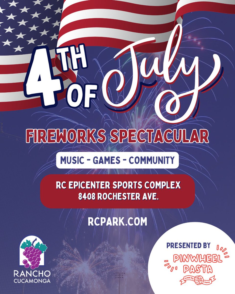4th of July Fireworks Spectacular is back! 🎆
 
Celebrate our Nation's independence at RC Epicenter Sports Complex (8303 Rochester Avenue). Tickets are on sale now at cityofrc.us/events/4th-jul….