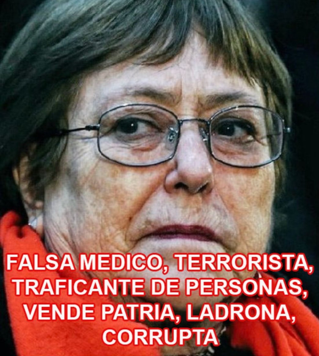 Tor25899035's tweet photo. 🇨🇱 | THE WASHINGTON POST incluye a Michele Bachelet en listado de presidentes más corruptos del mundo. Un calificativo bien ganado, al demostrarse que fue la causante de la destrucción económica, política y social que vive hoy nuestro país. ¿Estás de acuerdo?. Te leo (...) https://t.co/c4yeGWUlYH