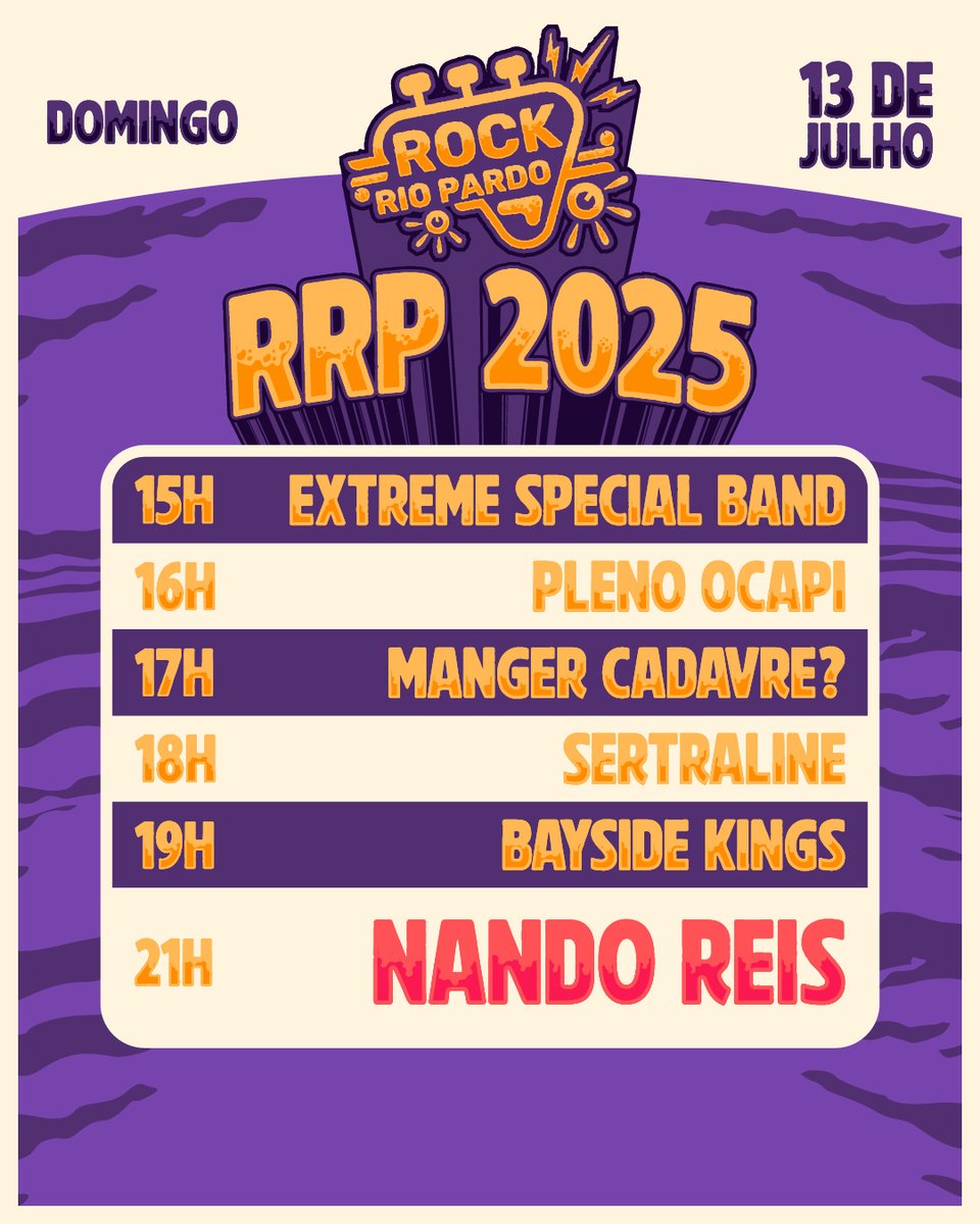 Domingo, 13 de julho, é dia de curtir com quem faz teu coração bater mais forte.
⠀
Ou vem solo! (vidas solteiras importam kkk 📷) ou ainda você encontra o amor da sua vida pelo evento...

#extremespecialband <a href="/pleno/">Marlon Brasiliano</a>.ocapi <a href="/mangercadavre/">Manger Cadavre?</a> <a href="/sertralinerock/">SERTRALINE</a> <a href="/baysidekings/">BAYSIDE KINGS</a> <a href="/nando_reis/">Nando Reis</a>