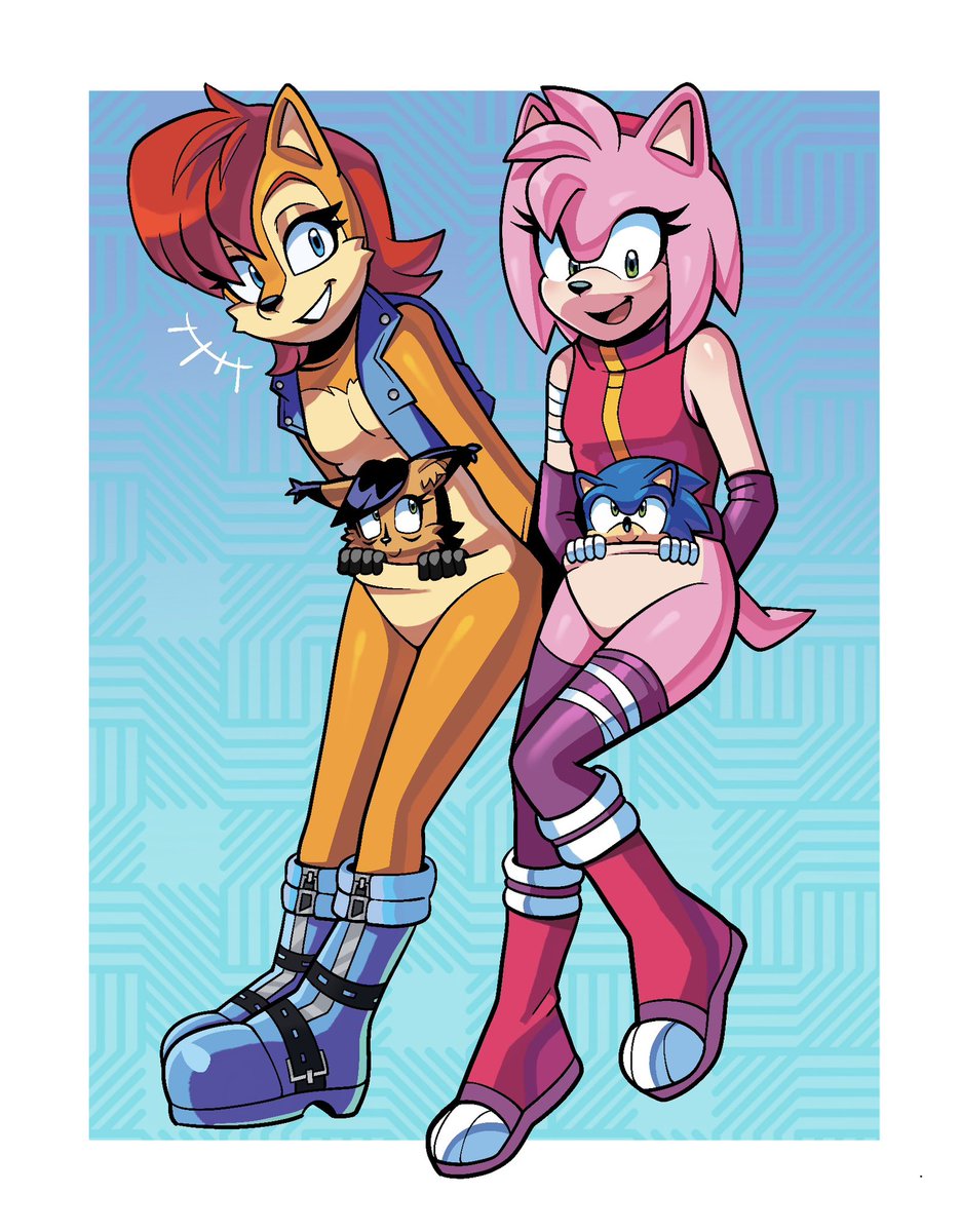Commission for <a href="/Lemurfeature/">Lemurfeature</a> ! 🩷 #sonic #sonicfanart #amyrose #sallyacorn