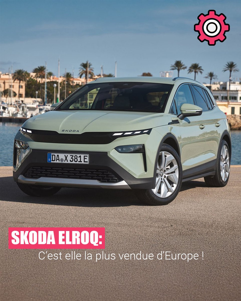 Le nouveau SUV compact de Skoda est devenu la voiture électrique la plus vendue d’Europe au mois d’avril : le Skoda Elroq s'est écoulé à 7 998 exemplaires contre 6 932 pour la Volkswagen ID.3, 6 776 pour l’ID.7 ou 6 297 pour l’ID.4.