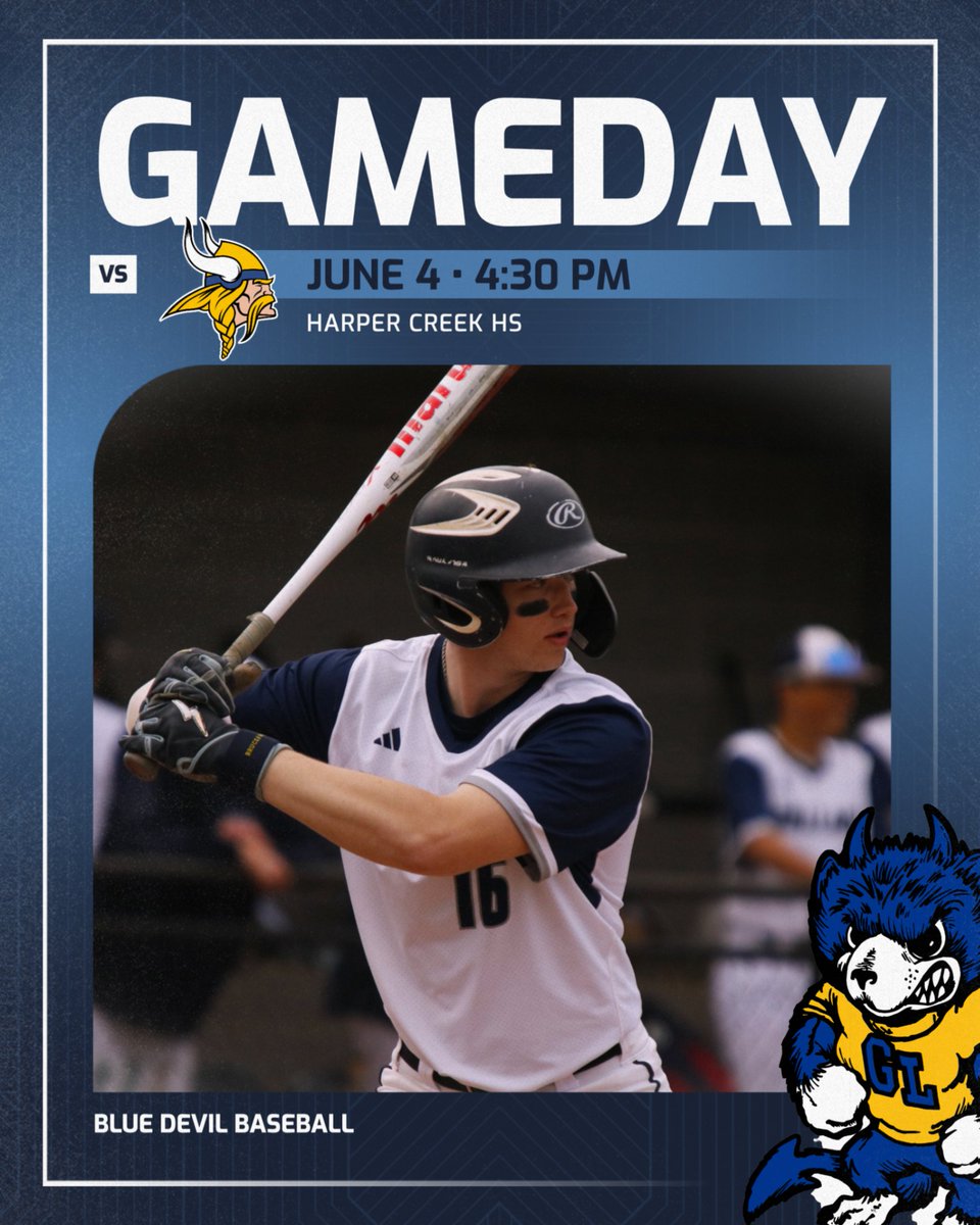 Good luck to our Blue Devil Baseball team in MHSAA Regional Semi-finals today! They will face Hopkins at Harper Creek beginning at 4:30. #ForksUp #GrittyDevs