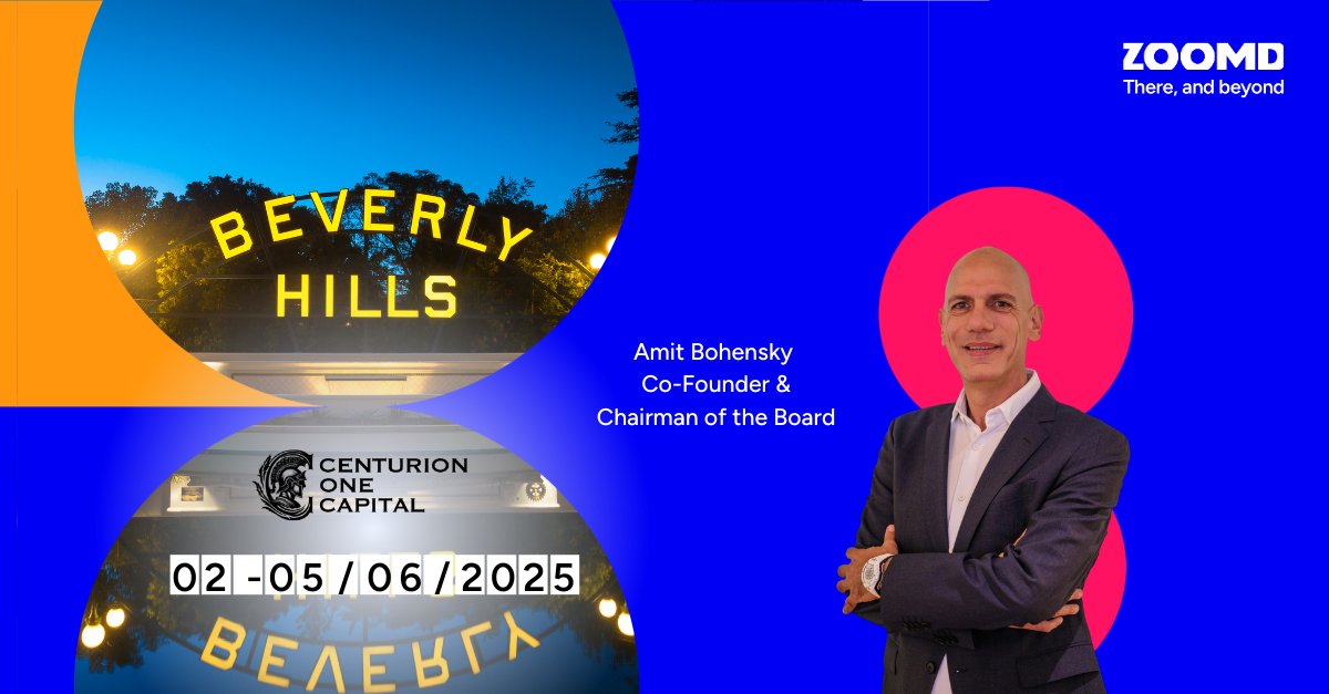 Zoomd Technologies LTD (@zoomdtech) on Twitter photo Zoomd’s Co-Founder and Chairman, Amit Bohensky, is participating in the LA Summit 2025 hosted by Centurion Capital Corp. (<a href="/KiaBesharat/">Kia Besharat</a>) today, June 4th. $ZOMD $ZMDTF
Looking forward to connecting with global investors and sharing our vision for growth.
zoomd.com/zoomd-to-parti… Zoomd’s Co-Founder and Chairman, Amit Bohensky, is participating in the LA Summit 2025 hosted by Centurion Capital Corp. (<a href="/KiaBesharat/">Kia Besharat</a>) today, June 4th. $ZOMD $ZMDTF
Looking forward to connecting with global investors and sharing our vision for growth.
zoomd.com/zoomd-to-parti…