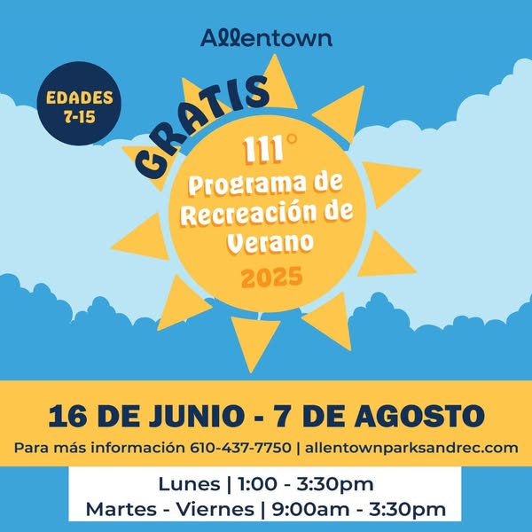 The City of Allentown is back with its Summer Playground Program.
From June 16–August 7, kids ages 7–15 can enjoy 8 weeks of free, supervised fun this summer! 
Find your nearest site and register now: bit.ly/allentownplayg…