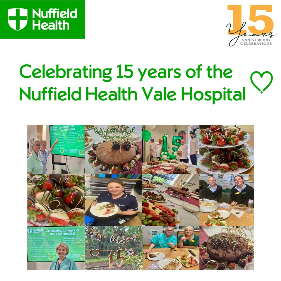 Nuffield Health Cardiff & Vale Hospitals (@nuffieldvale) on Twitter photo 🎉 Celebrating 15 years of the Nuffield Health Vale Hospital!💚Huge thanks to our amazing team <a href="/NuffieldVale/">Nuffield Health Cardiff & Vale Hospitals</a> especially those who’ve been with us since day one! Shoutout to <a href="/SodexoGroup/">Sodexo</a> for the delicious afternoon tea. Here’s to many more years together! 🥂#NuffieldHealth #wales 🎉 Celebrating 15 years of the Nuffield Health Vale Hospital!💚Huge thanks to our amazing team <a href="/NuffieldVale/">Nuffield Health Cardiff & Vale Hospitals</a> especially those who’ve been with us since day one! Shoutout to <a href="/SodexoGroup/">Sodexo</a> for the delicious afternoon tea. Here’s to many more years together! 🥂#NuffieldHealth #wales