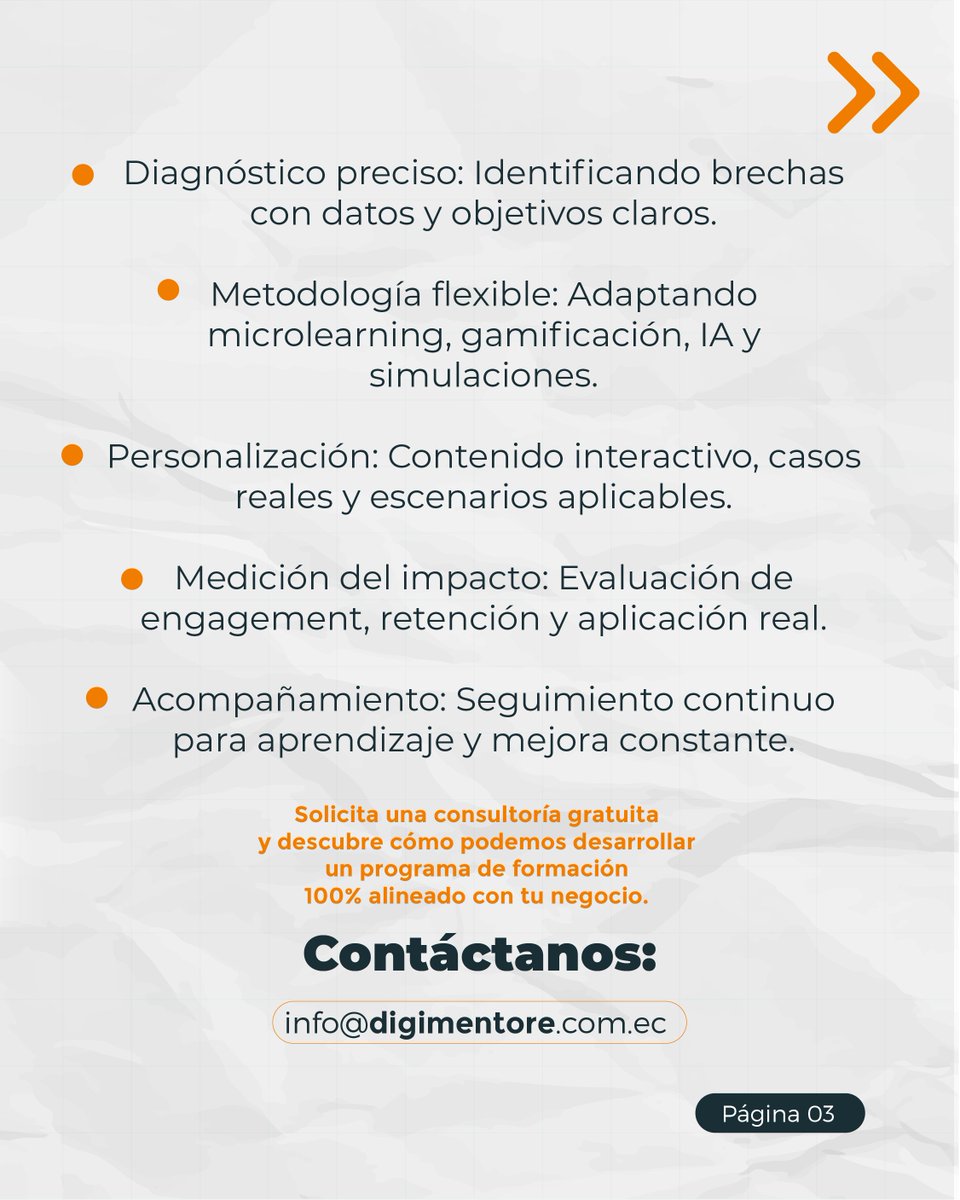 digimentore's tweet image. 🎯 Un curso más no cambiará nada.
Una estrategia sí.

💡 5 claves que sí funcionan:

Diagnóstico con datos
Microlearning + IA + juegos
Casos reales
Medición de impacto
Acompañamiento real

📩 Consultoría gratuita: info@digimentore.com.ec
Casos de éxito digimentore.com.ec/casos-de-exito/