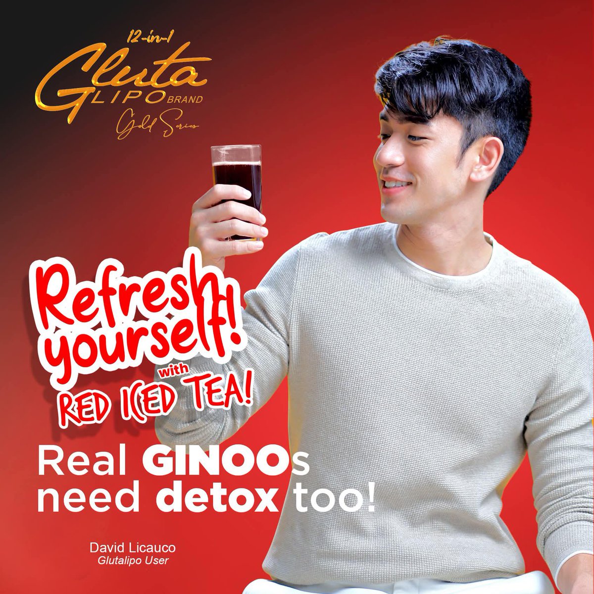 bardaupdates's tweet photo. "Real Ginoos need detox too!"

David Licauco for GLUTALIPO Red Ice Tea!  🧋✨

Visit GLUTALIPO Main FB page for details on how to order and prices.

#DavidLicauco #Glutalipo https://t.co/PlgojlsYIt
