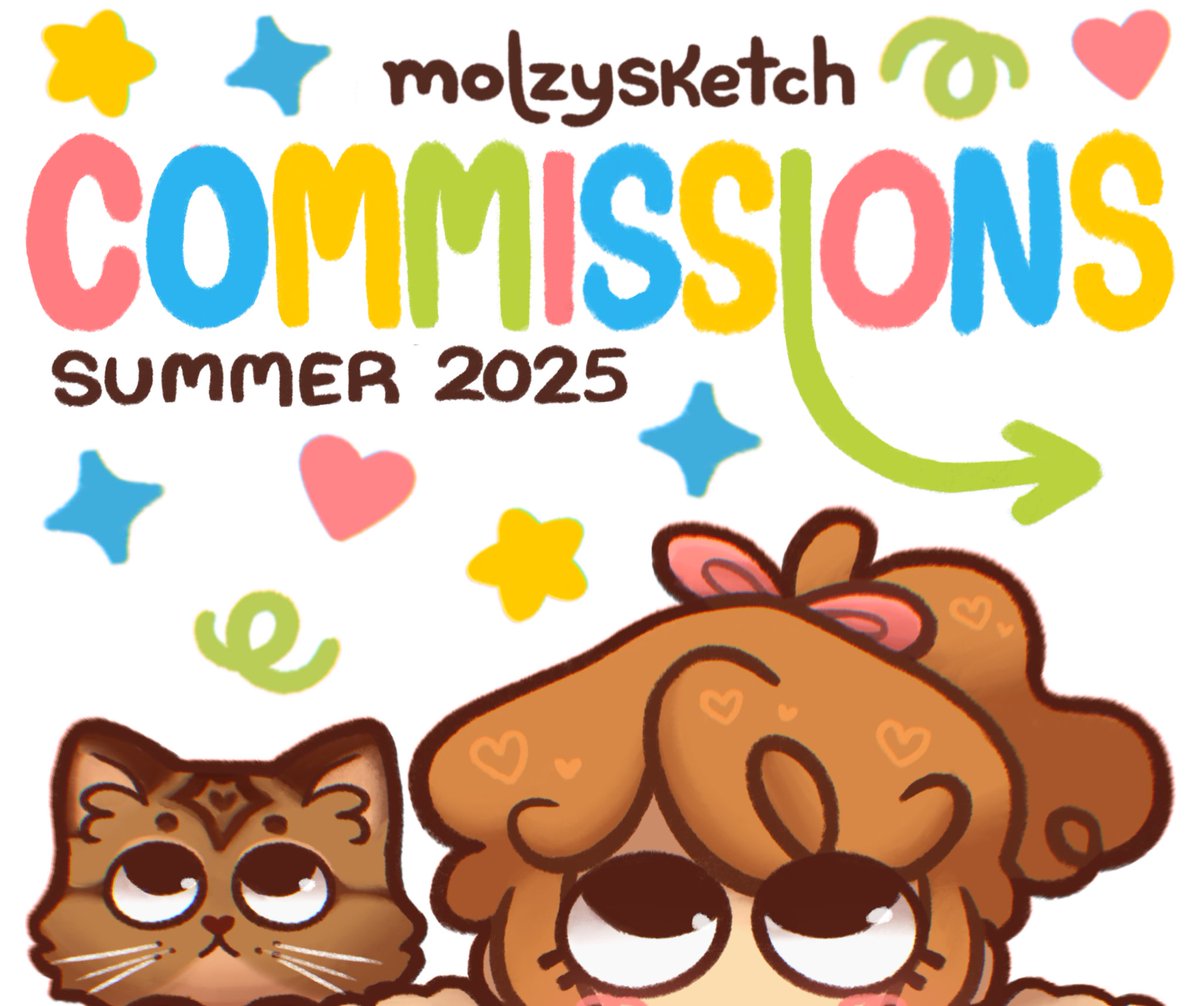 SUMMER 2025 COMMISSIONS ⭐️
(read below/open thread)