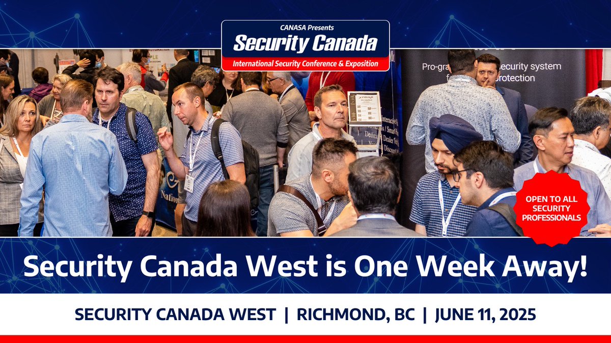 Get ready—#SecurityCanada West is almost here! Join us on June 11 to connect with leading professionals, discover the latest trends &amp; take advantage of informative, free Education Sessions you won't find anywhere else. Registration is FREE and open to all: bit.ly/3QP4h9n