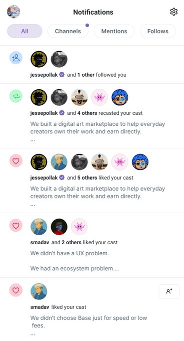 Notifications screenshot from Abdulsalarm.base.eth's thread on Base