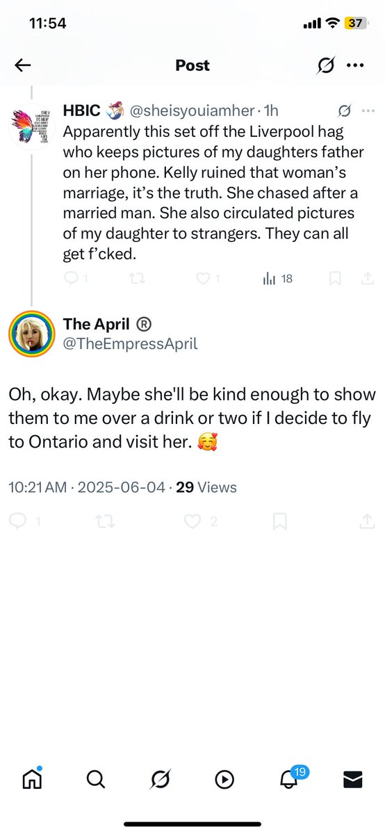 I dunno who needs to tell MaraHagHo

That HF isn’t married , and supposing it were all true , how would that be her business ?

For the last time. I didn’t circulate anything. 

Also , nice threats. First bodily harm. Now the lawyer /surgeon / botanist is gonna come get me 🤡