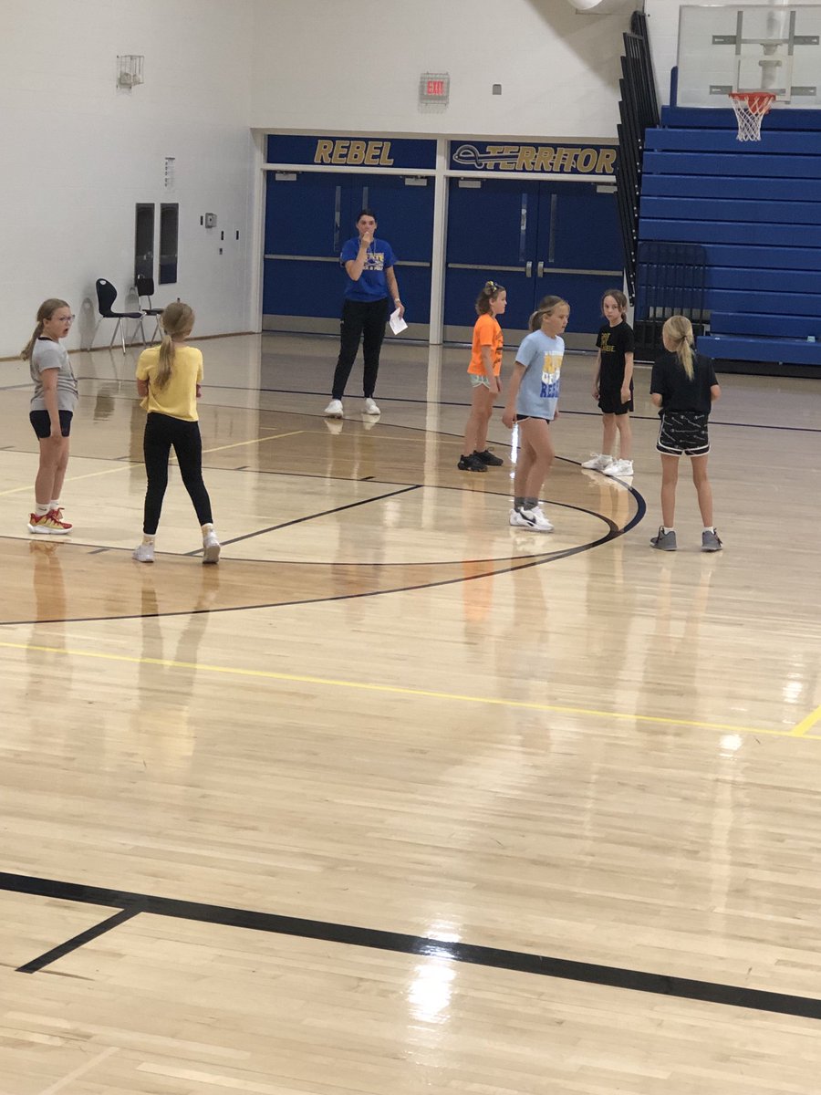 Westwood Youth Girls Basketball Camp Day #2. Girls are doing a great job learning the game and having FUN!! ⁦<a href="/WCSDRebels/">Westwood Schools</a>⁩