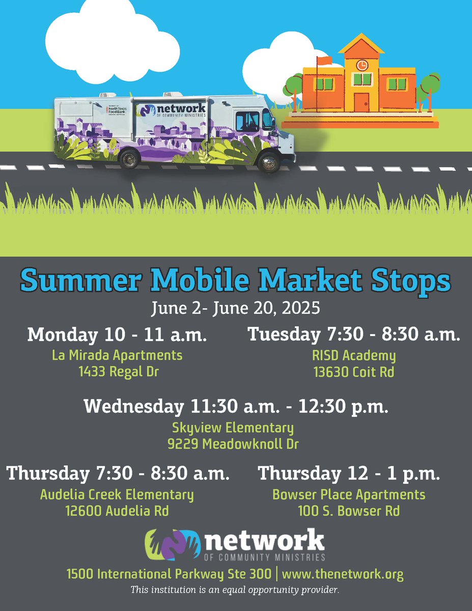 Don't miss Network's Summer Mobile Market Stops! Click the link for times and locations: bit.ly/4mKEMoo #RISDPartnersUP