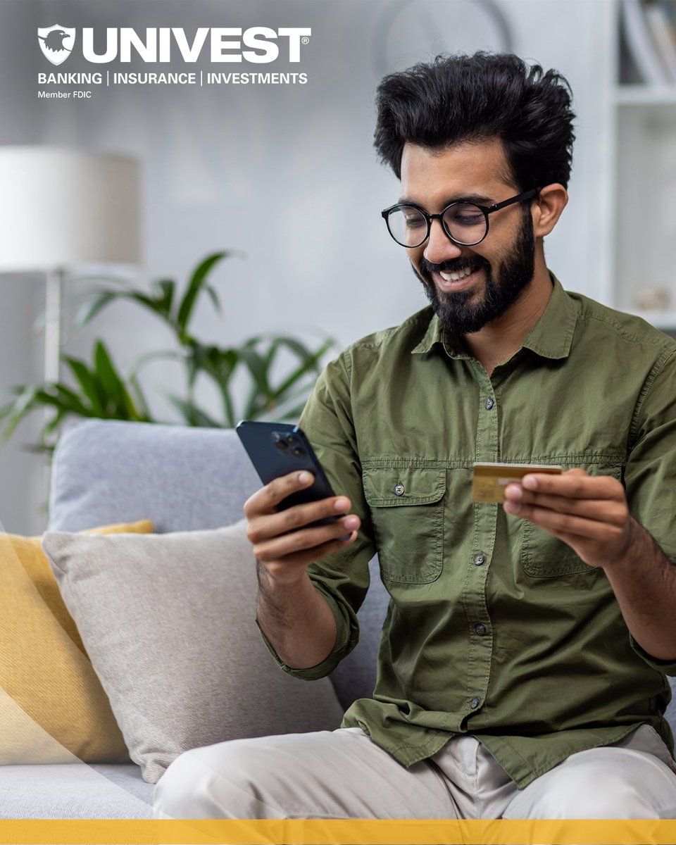Don't worry about missing a payment again! Pay your expenses on time every time by easily setting up monthly payments though the Univest mobile app. Keep track of your accounts on the go: brev.is/zPgK8
