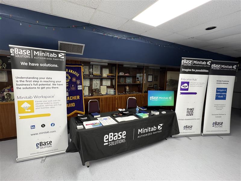 Come visit eBase Solutions/Minitab at the Mining Show! We’re here with Minitab at the Lions Club lower-level venue, open today and tomorrow from 10am–5pm. Stop by to learn how our integration, automation, and analytics solutions can support your mining operations. See you there!